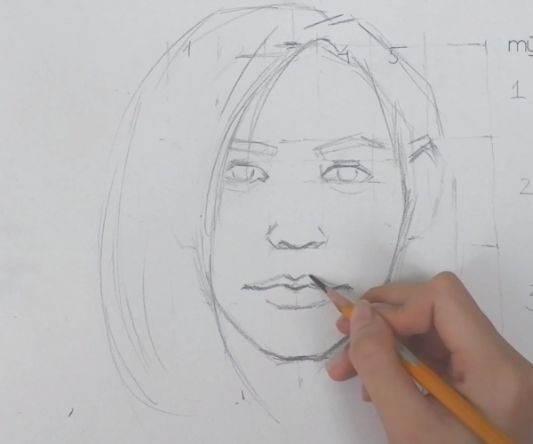 Học vẽ Chân dung – Hướng dẫn vẽ tỷ lệ mặt người cơ bản